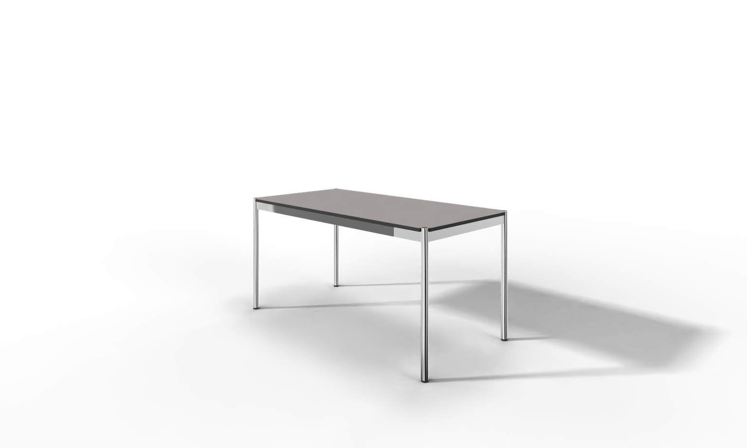 USM Haller Tisch, Tiefe 750 mm, in Fenix, aus 3 Farben wählbar, Tischlänge wählbar Produktbild