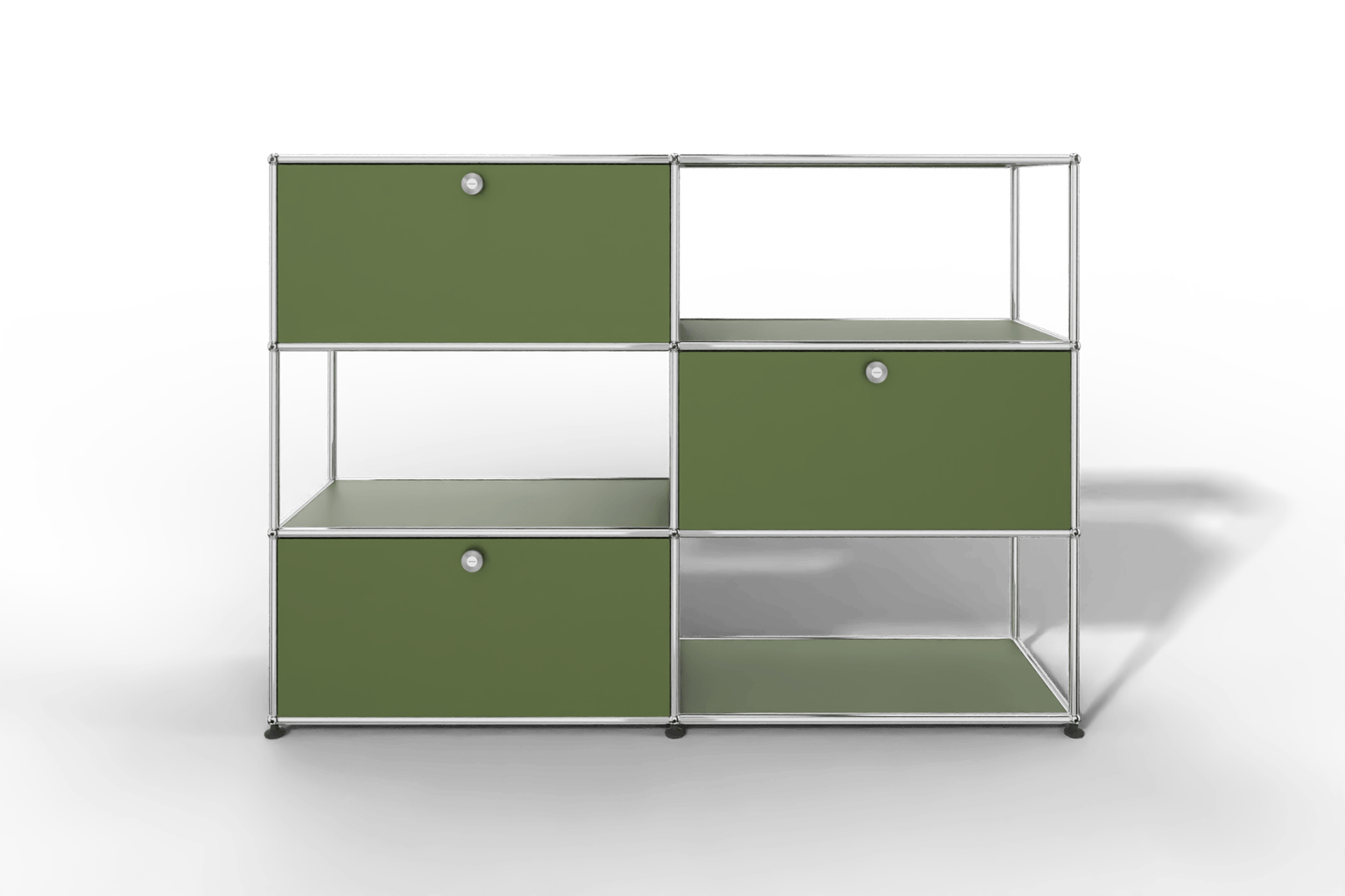 USM Haller Highboard/Raumteiler, 3 offene Elemente, 3 Klapptüren Produktbild