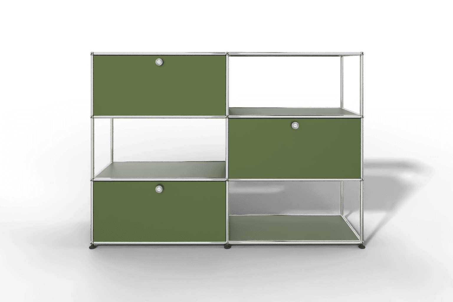 USM Haller Highboard/Raumteiler, 3 offene Elemente, 3 Klapptüren Produktbild