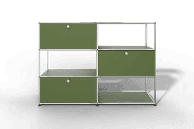 USM Haller Highboard/Raumteiler, 3 offene Elemente, 3 Klapptüren Produktbild