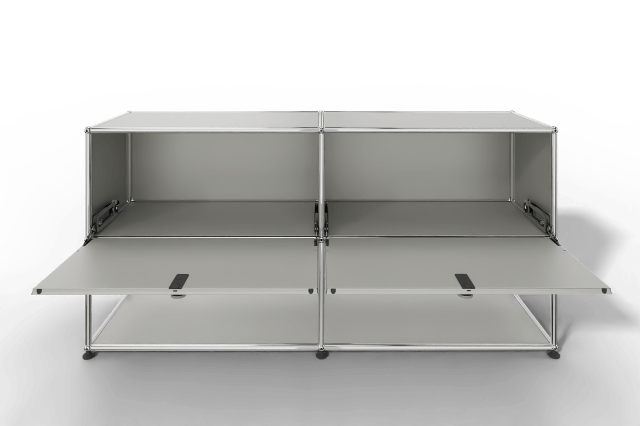 USM Haller Sideboard, 2 Klapptüren, untere Ebene offen Produktbild