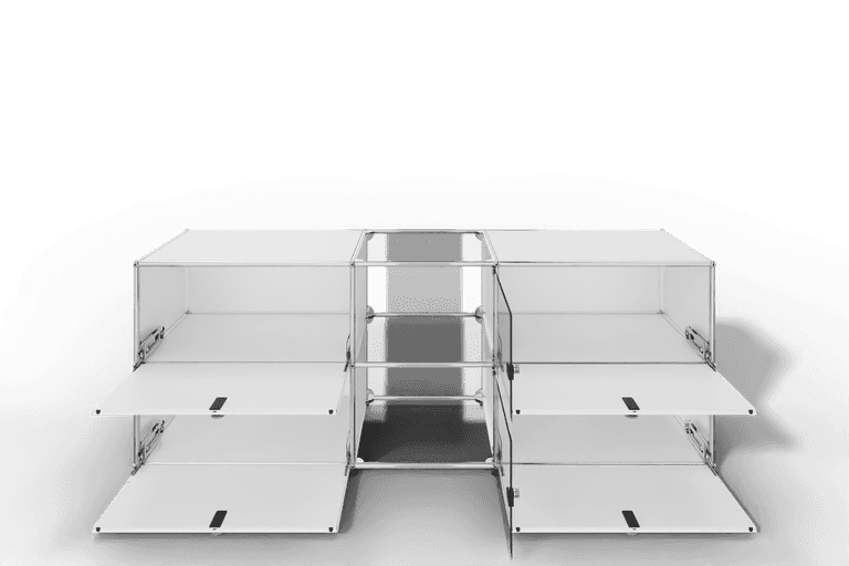 USM Haller Sideboard mit Vitrinen-Element Produktbild