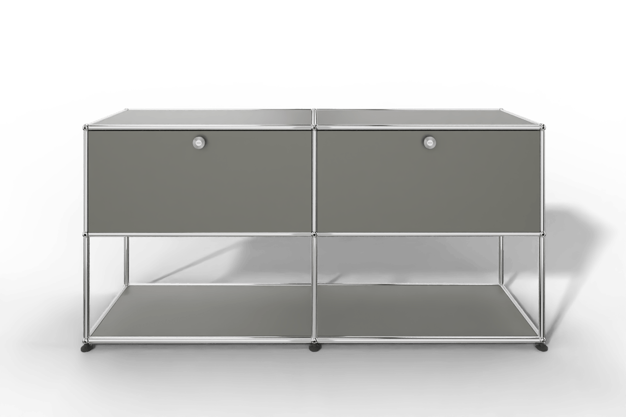 USM Haller Sideboard, 2 Klapptüren, untere Ebene offen Produktbild