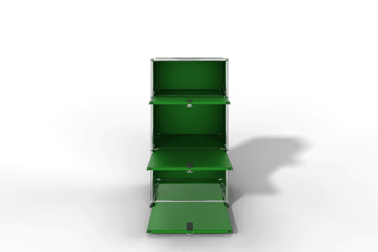 USM Haller schmales Highboard mit 3 Klapptüren. Produktbild