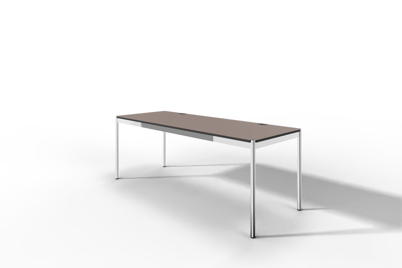 USM Haller Tisch Plus,Tiefe 750 mm, Oberfläche Linoleum Produktbild