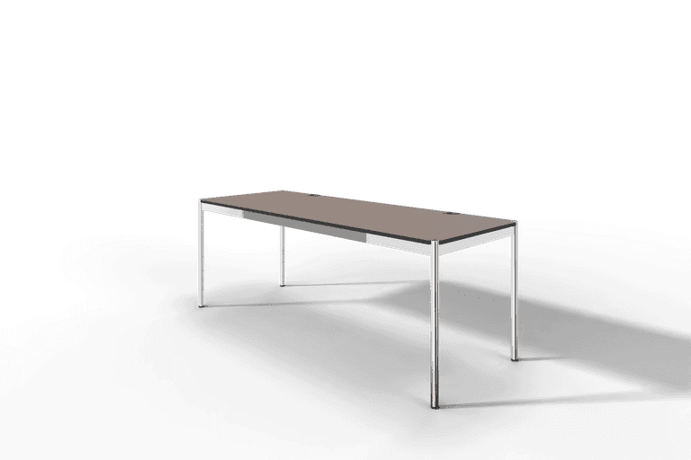 USM Haller Tisch Plus,Tiefe 750 mm, Oberfläche Linoleum Produktbild