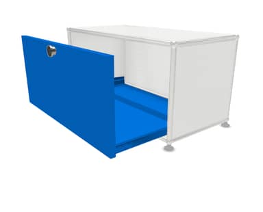 USM Haller Ausziehtüre 750x350 - komplettes Set Produktbild