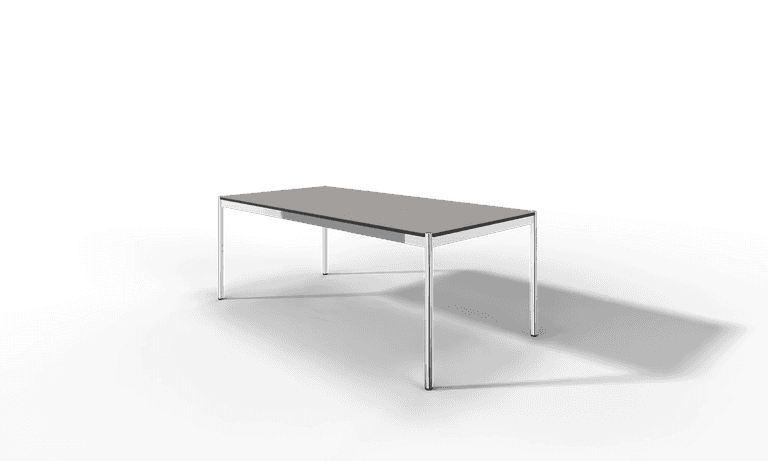 USM Haller Tisch, Tiefe 1000 mm, in Fenix, aus 3 Farben wählbar, Tischlänge wählbar Produktbild