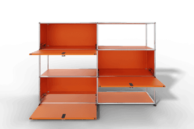USM Haller Highboard/Raumteiler, 3 offene Elemente, 3 Klapptüren Produktbild