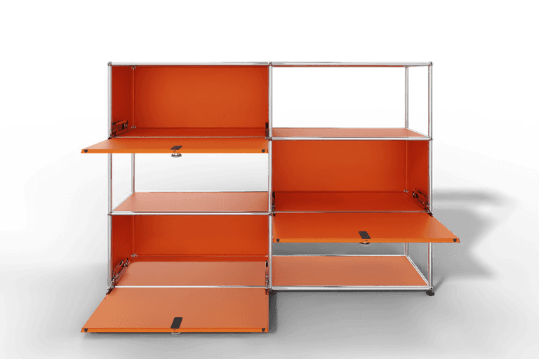USM Haller Highboard/Raumteiler, 3 offene Elemente, 3 Klapptüren Produktbild