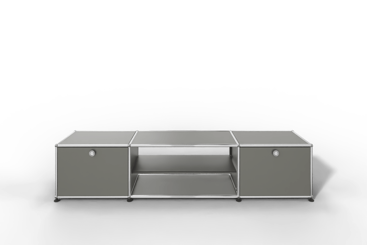 USM Haller TV-Lowboard mit Mittelteil und Zwischentablar Produktbild