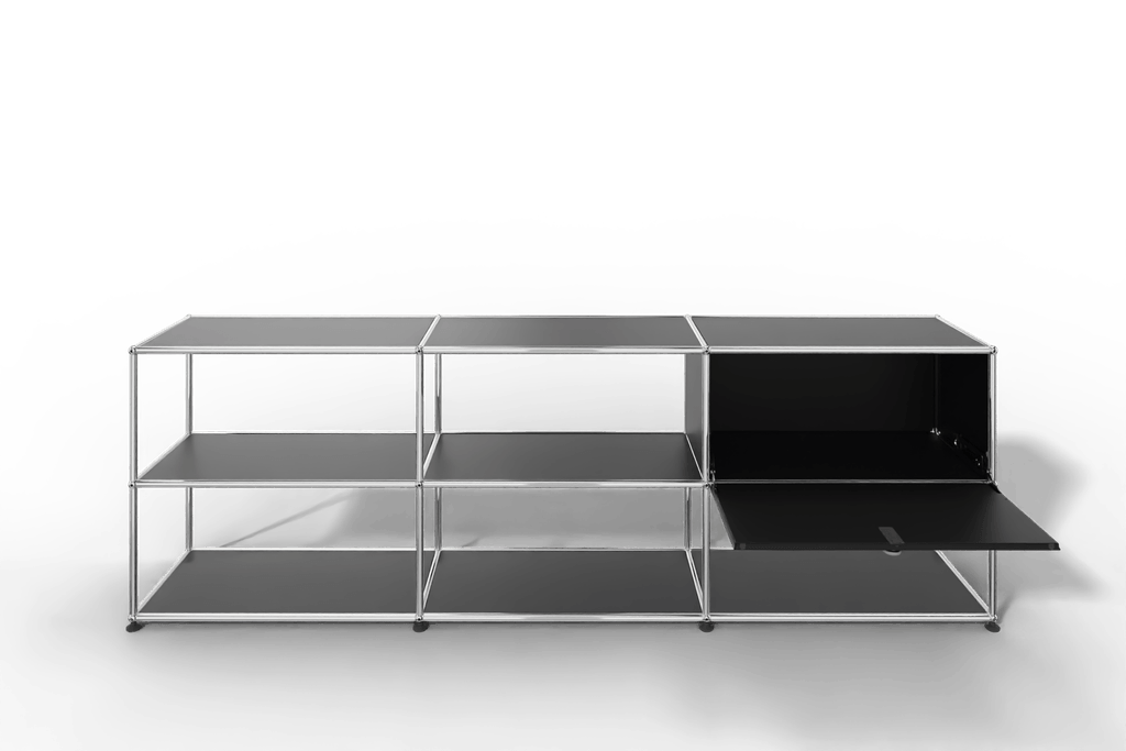 USM Haller Sideboard offen mit einer Klapptüre Produktbild