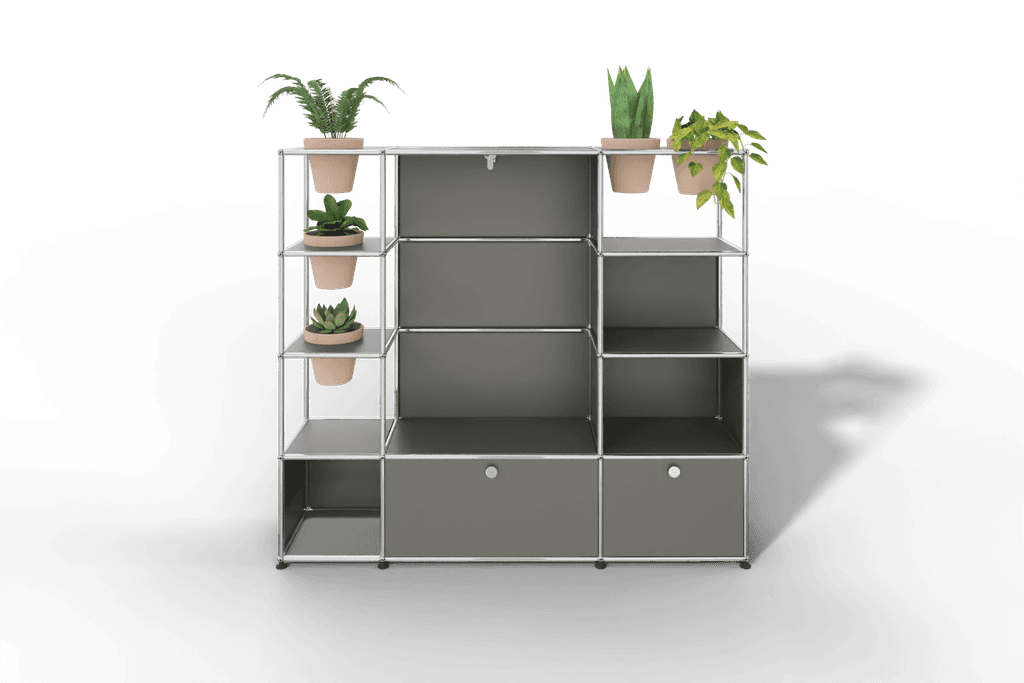 Garderobe mit Pflanzeneinsatz