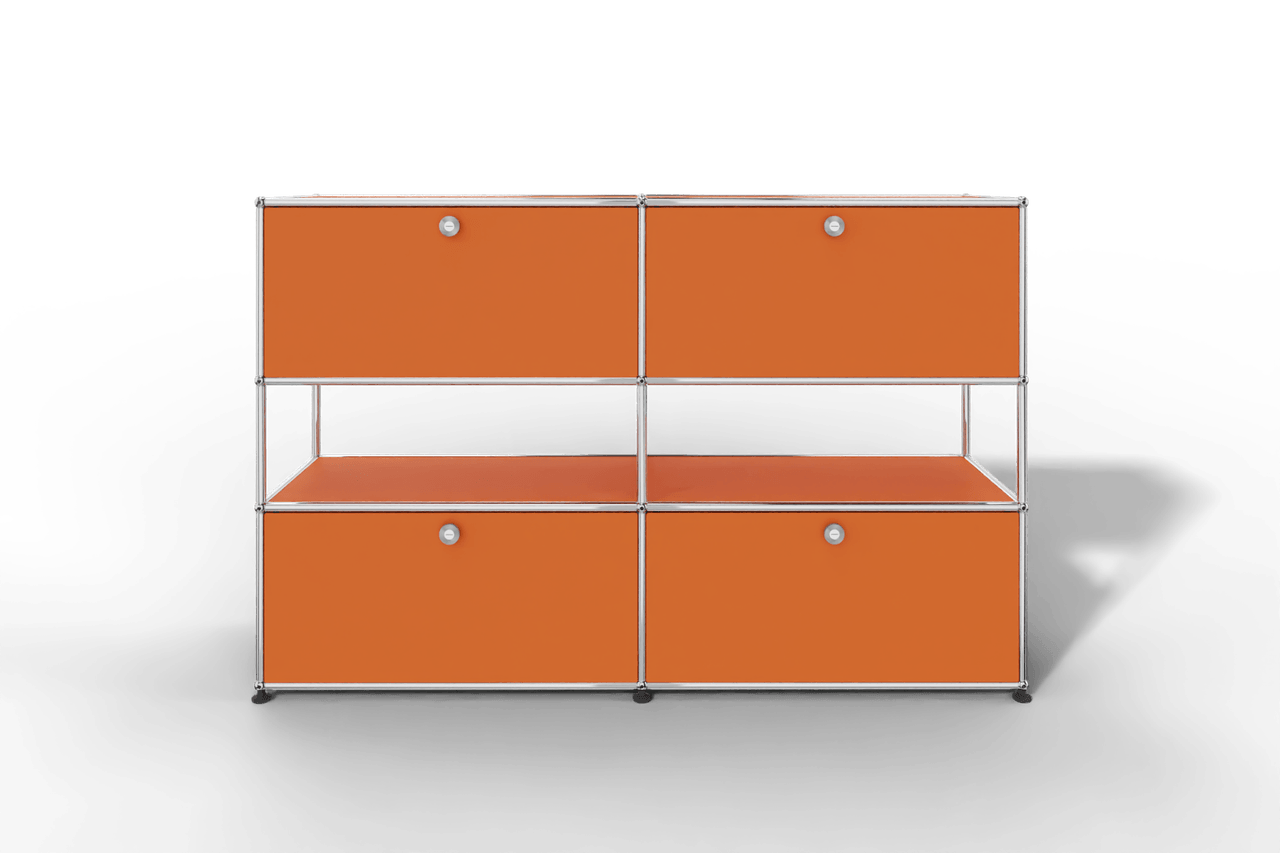 USM Haller Highboard mit 4 Klapptüren und offener Ebene Produktbild