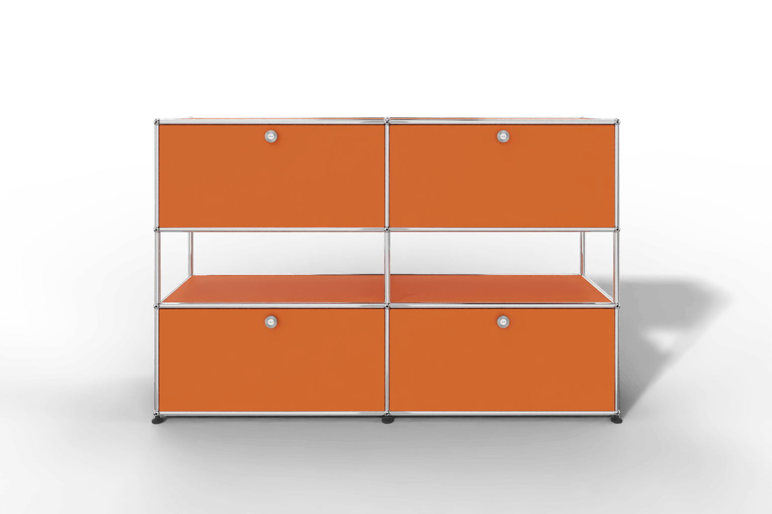 USM Haller Highboard mit 4 Klapptüren und offener Ebene Produktbild
