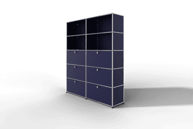 USM Haller Schrank/Regal mit 6 Klapptüren und offenen Fächern. Produktbild