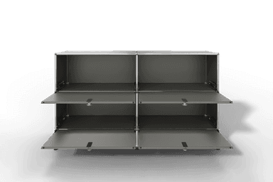 USM Haller Sideboard, mit 4 Klapptüren und Sockel von Paul Schärer & Fritz Haller Produktbild