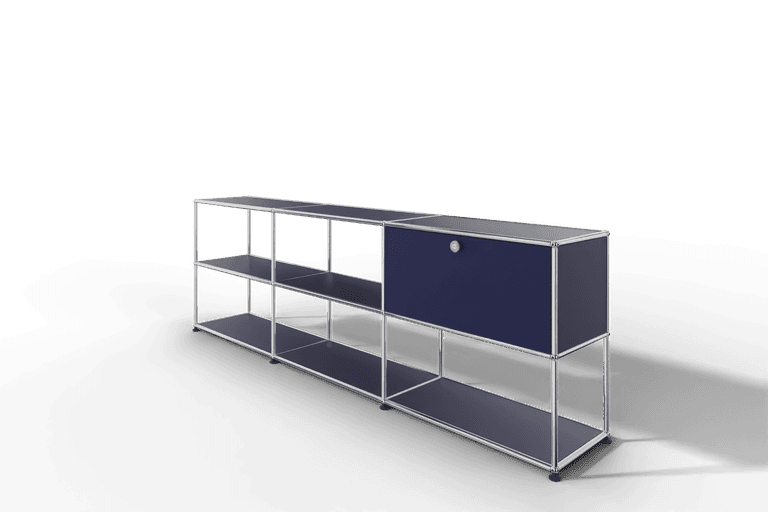 USM Haller Sideboard offen mit einer Klapptüre Produktbild