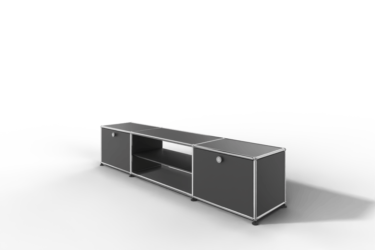 USM Haller TV-Lowboard mit Mittelteil und Zwischentablar Produktbild
