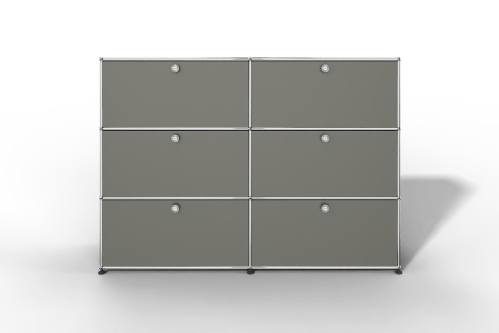 USM Haller Highboard, mit 6 Klapptüren, von Paul Schärer & Fritz Haller Produktbild