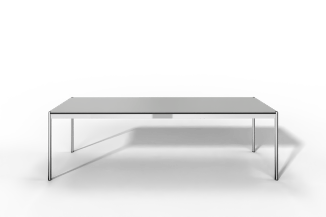 USM Haller Tisch, Tiefe 750 mm, in Kunstharz, aus 4 Farben wählbar, Tischlänge wählbar