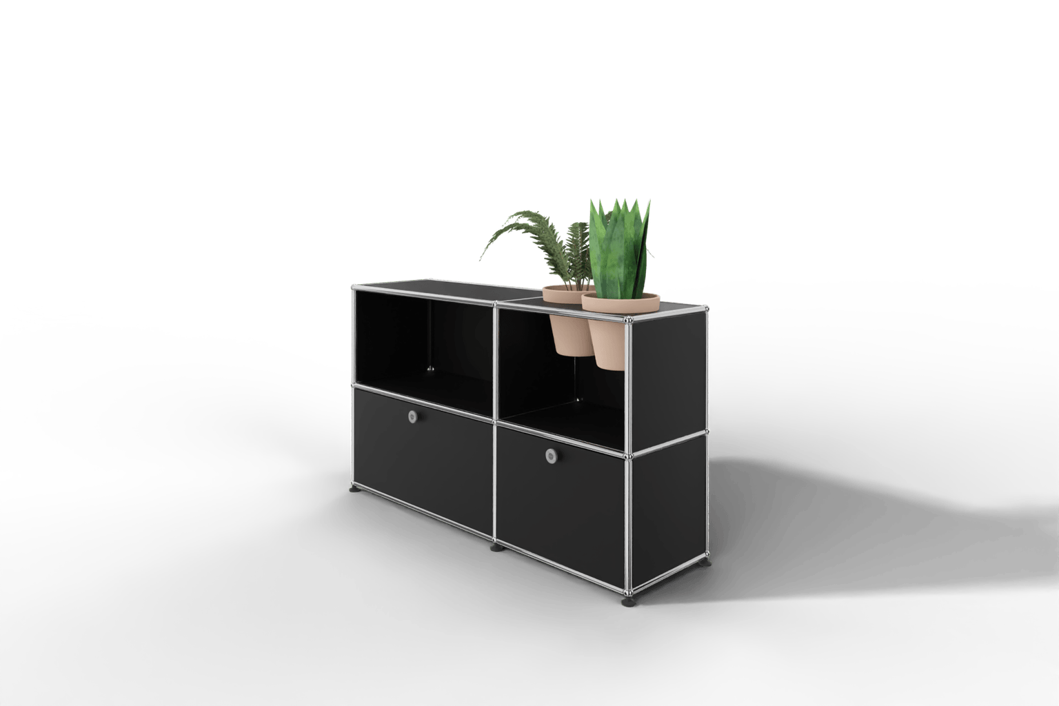 USM Haller Sideboard mit Klapptüren und Pflanzeneinsatz Produktbild