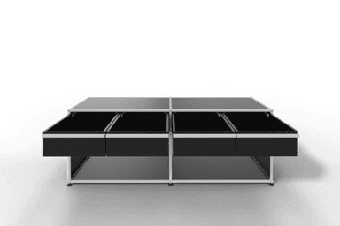 USM Haller Sideboard, mit 4 Schubladen A6 und 2 offenen Fächern. Tiefe 50 cm. Produktbild