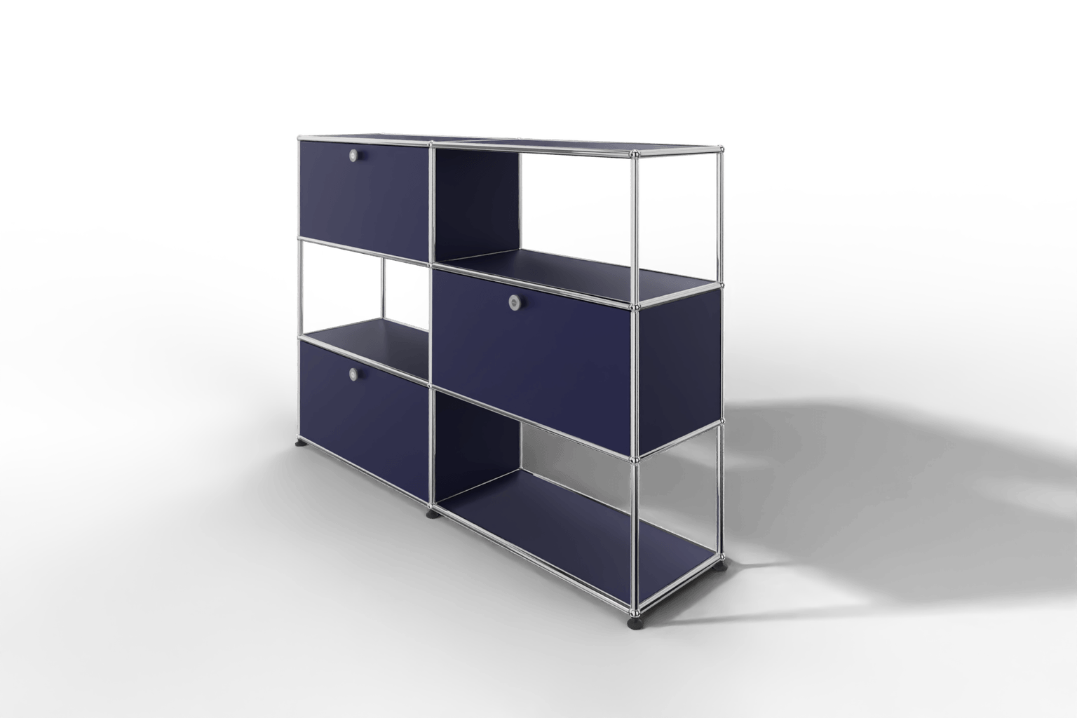 USM Haller Highboard/Raumteiler, 3 offene Elemente, 3 Klapptüren Produktbild