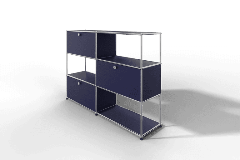 USM Haller Highboard/Raumteiler, 3 offene Elemente, 3 Klapptüren Produktbild