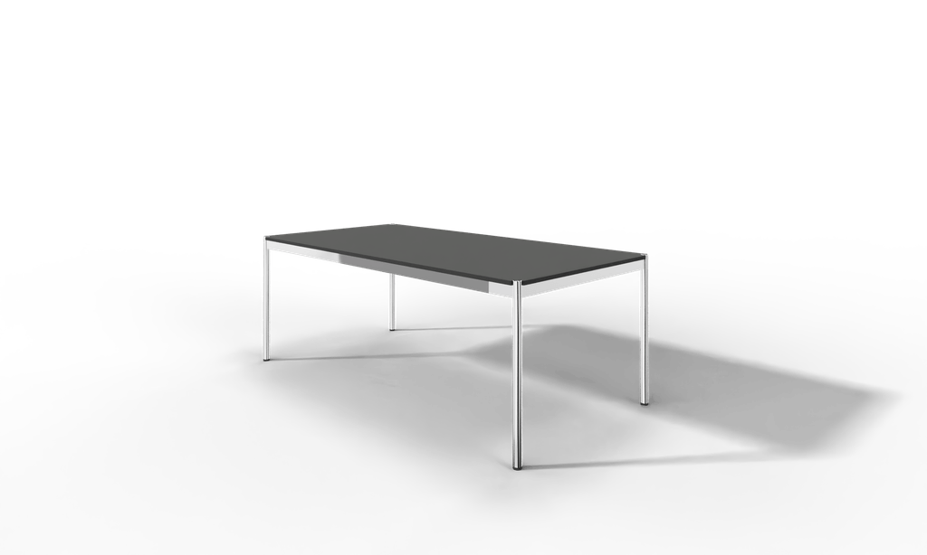 USM Haller Tisch, Tiefe 1000 mm, Linoleum beschichtet, aus 5 Farben wählbar, Tischlänge wählbar Produktbild