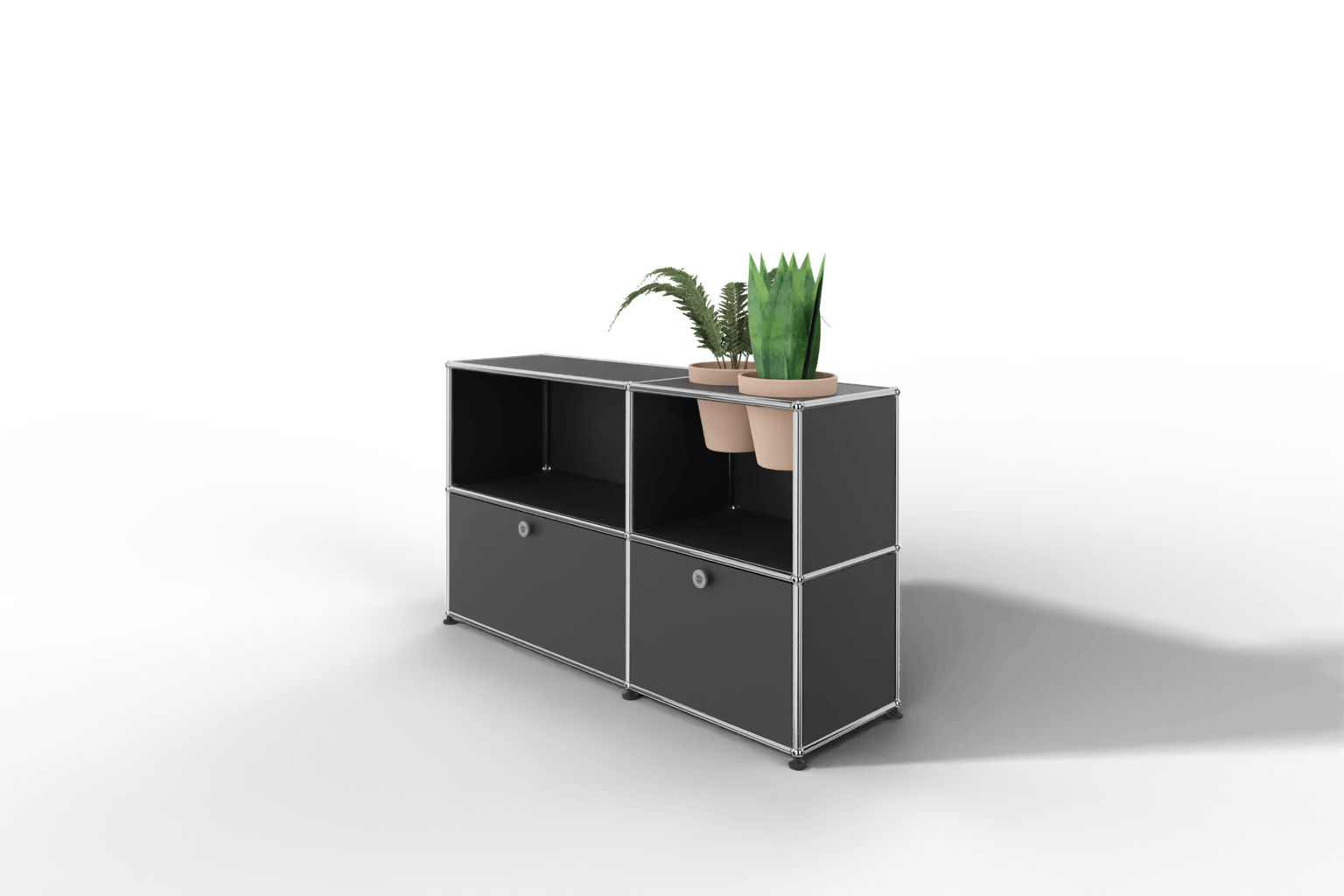 USM Haller Sideboard mit Klapptüren und Pflanzeneinsatz Produktbild