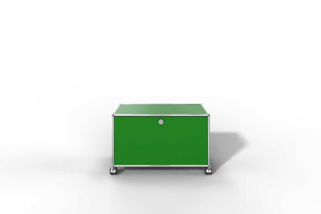 USM Haller Lowboard klein mit einer Klapptüre - auf Rollen