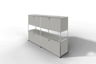 USM Haller Highboard mit 4 Klapptüren und offener Ebene Produktbild
