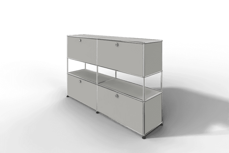 USM Haller Highboard mit 4 Klapptüren und offener Ebene Produktbild