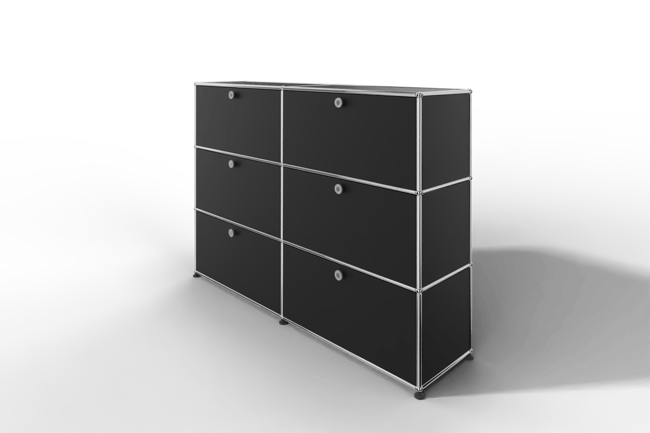 USM Haller Highboard, mit 6 Klapptüren, von Paul Schärer & Fritz Haller Produktbild