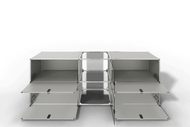 USM Haller Sideboard mit Vitrinen-Element Produktbild