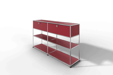 USM Haller Highboard mit 2 Klapptüren und 2 offenen Ebenen Produktbild