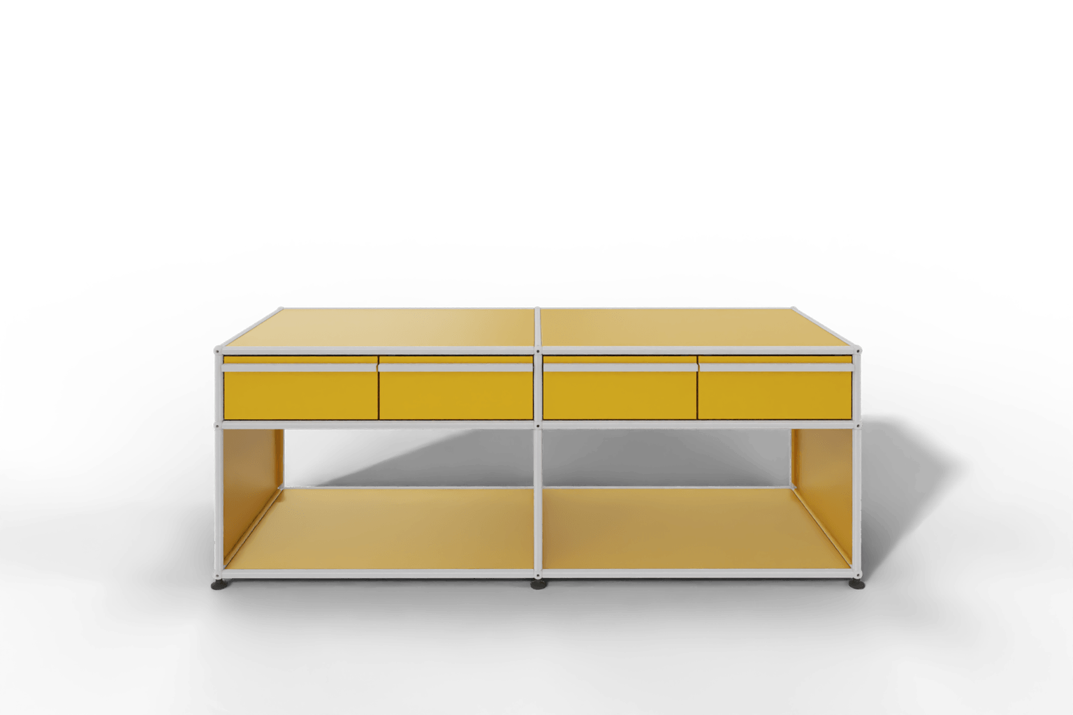 USM Haller Sideboard, mit 4 Schubladen A6 und 2 offenen Fächern. Tiefe 50 cm. Produktbild