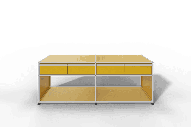 USM Haller Sideboard, mit 4 Schubladen A6 und 2 offenen Fächern. Tiefe 50 cm