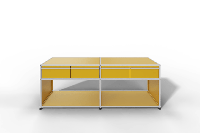 USM Haller Sideboard, mit 4 Schubladen A6 und 2 offenen Fächern. Tiefe 50 cm.
