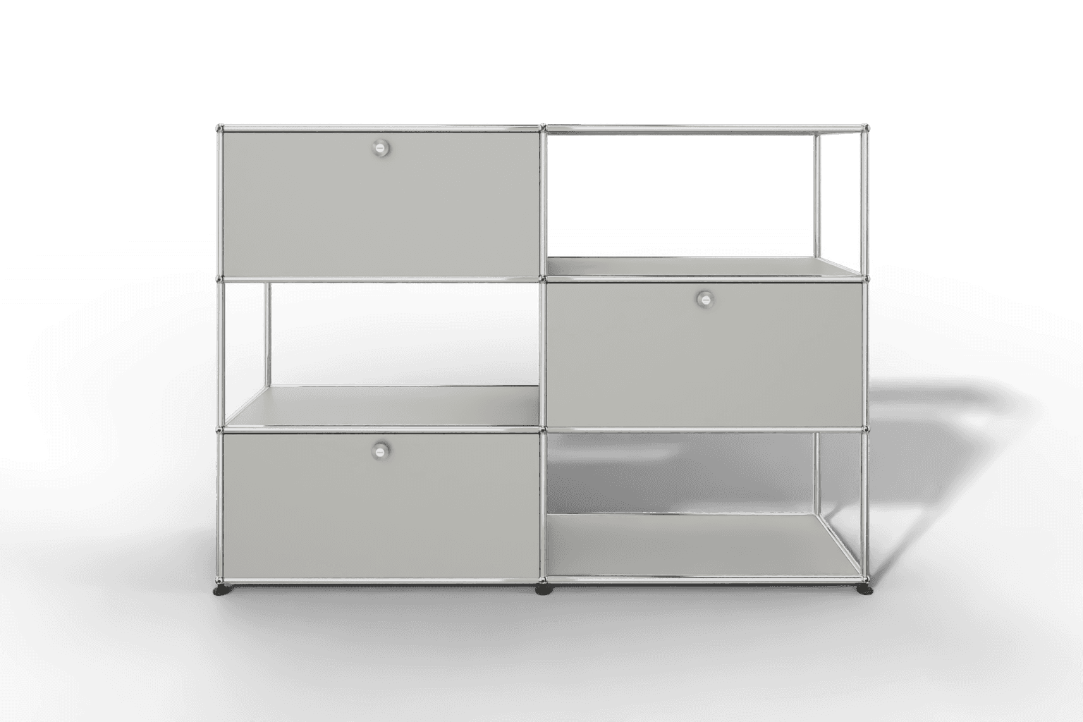 USM Haller Highboard/Raumteiler, 3 offene Elemente, 3 Klapptüren Produktbild