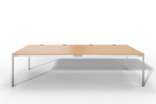 USM Haller Tisch Plus,Tiefe 1000 mm, Oberfläche Holz furniert