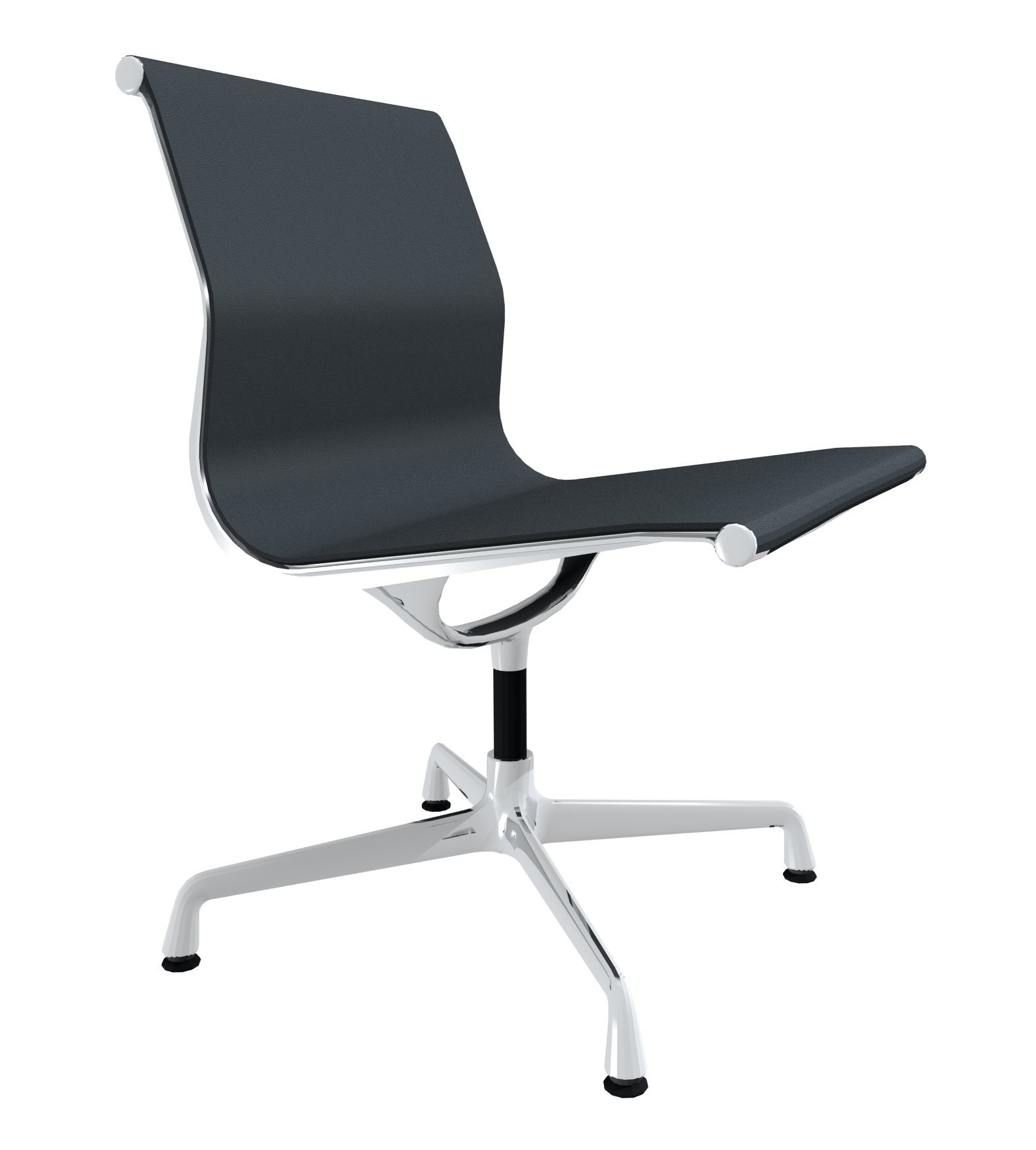Vitra Aluminium Chair EA105, Leder Produktbild