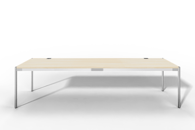 USM Haller Tisch Plus,Tiefe 750 mm, Oberfläche Holz furniert