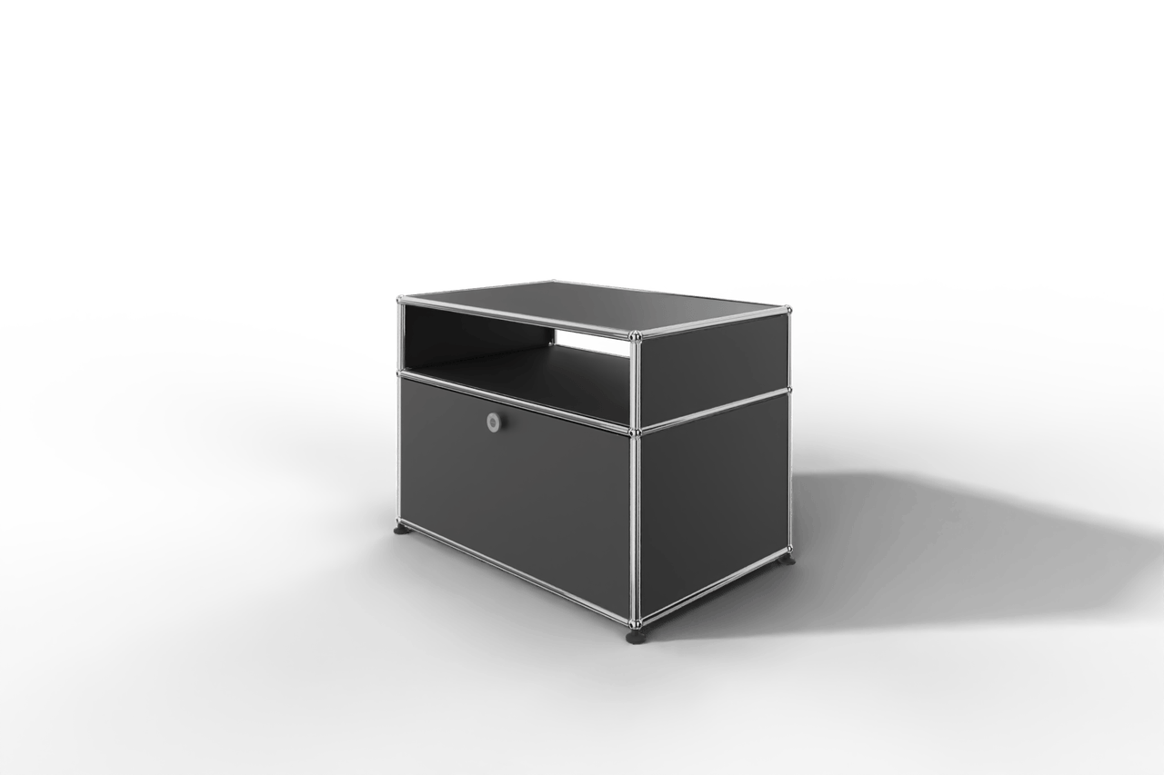 USM Haller TV-Lowboard klein mit einem offenen Fach Produktbild