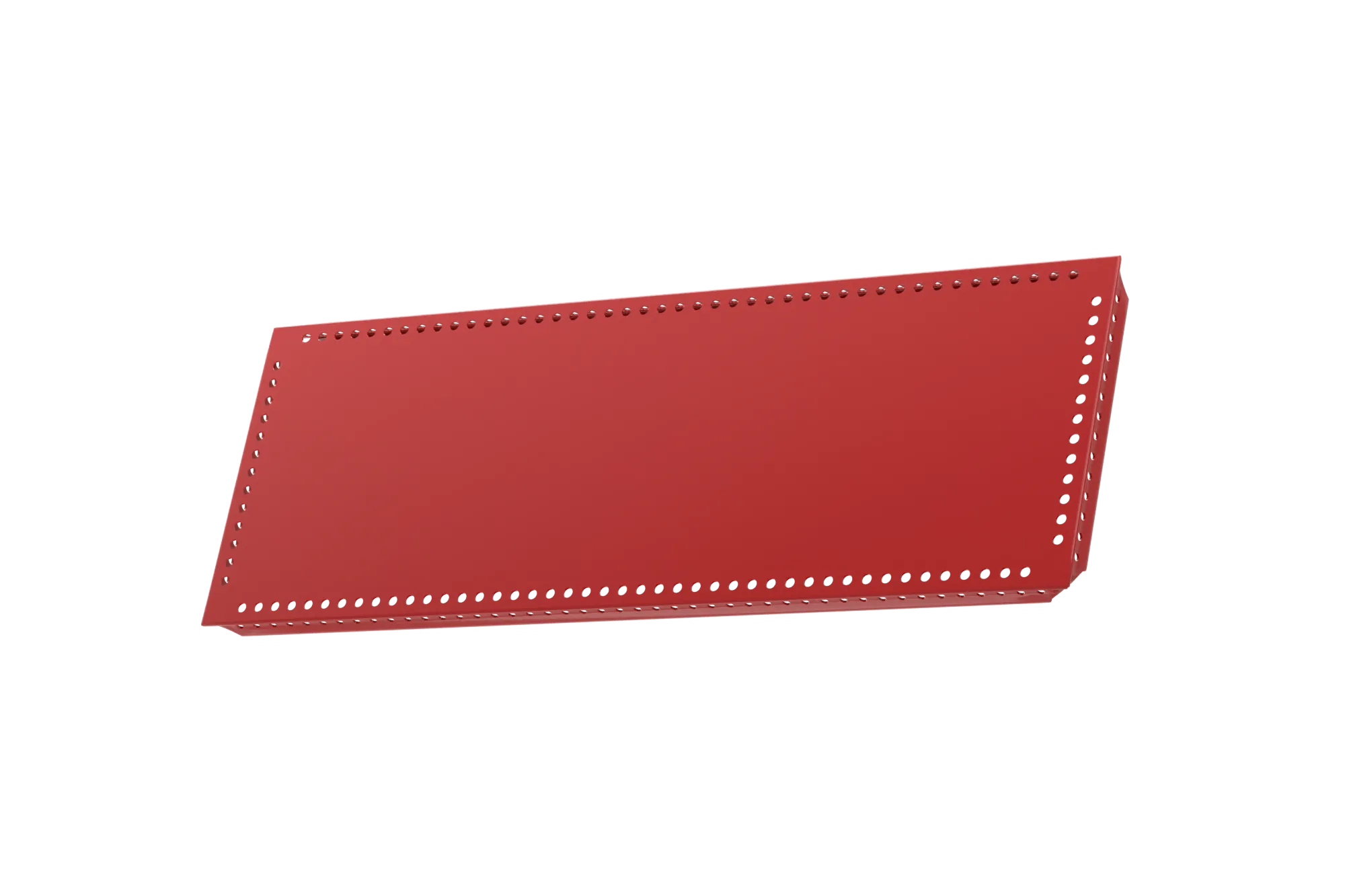 USM Haller Tablar Gelocht Rubinrot 500x175 Produktbild