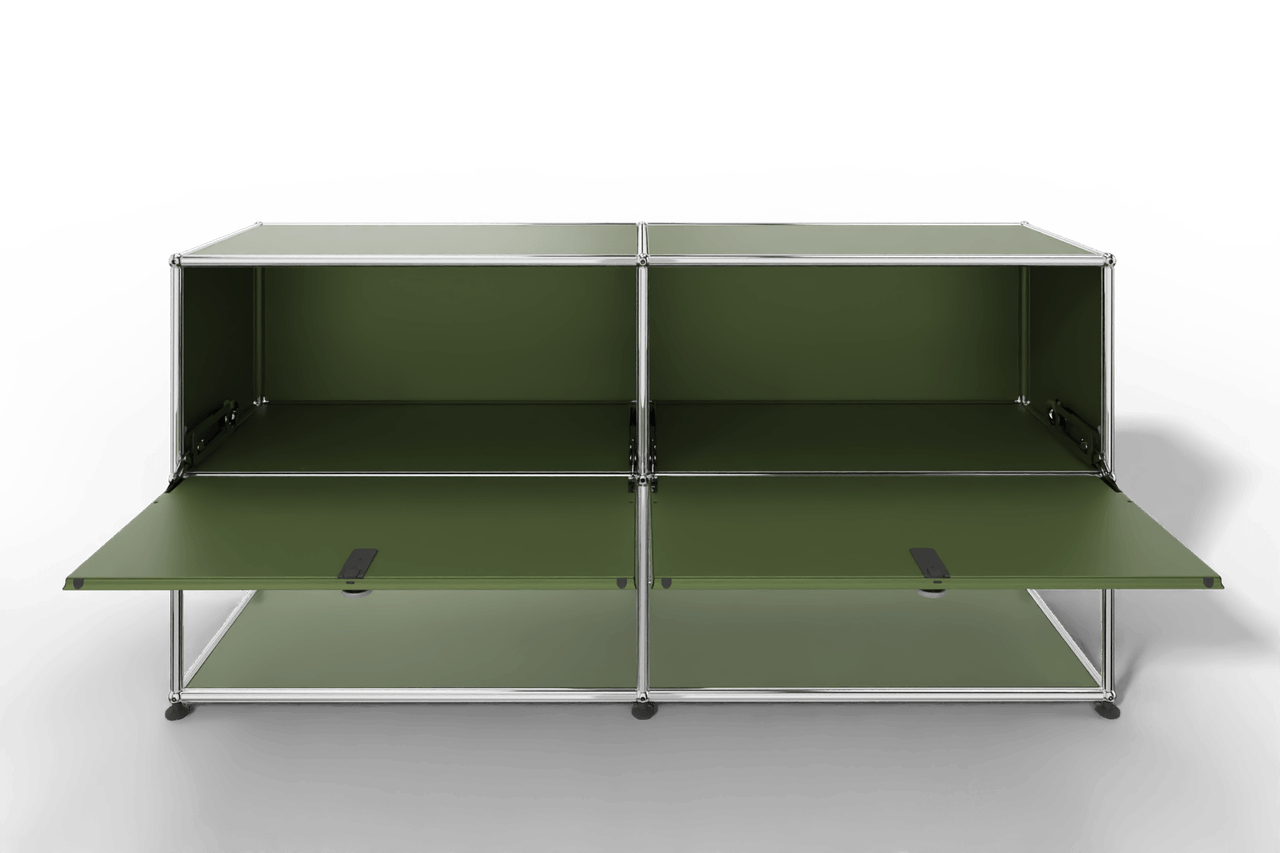 USM Haller Sideboard, 2 Klapptüren, untere Ebene offen Produktbild