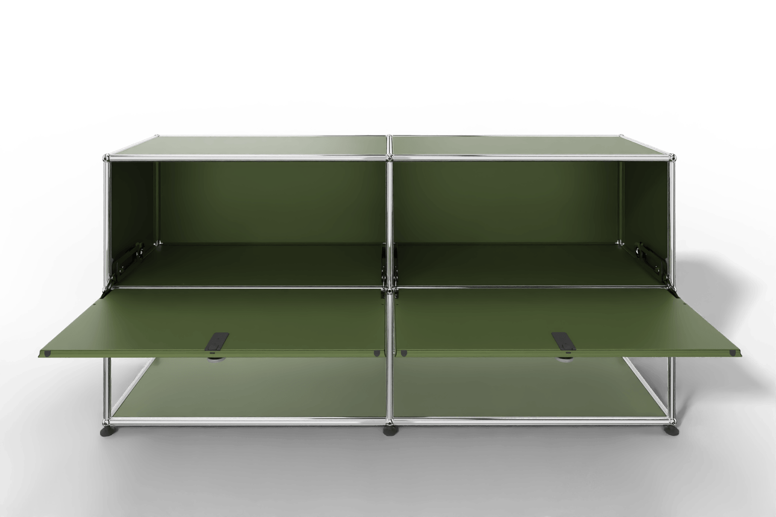 USM Haller Sideboard, 2 Klapptüren, untere Ebene offen Produktbild