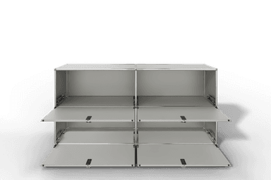Farbe wählbar - USM Haller Sideboard, mit 4 Klapptüren Produktbild