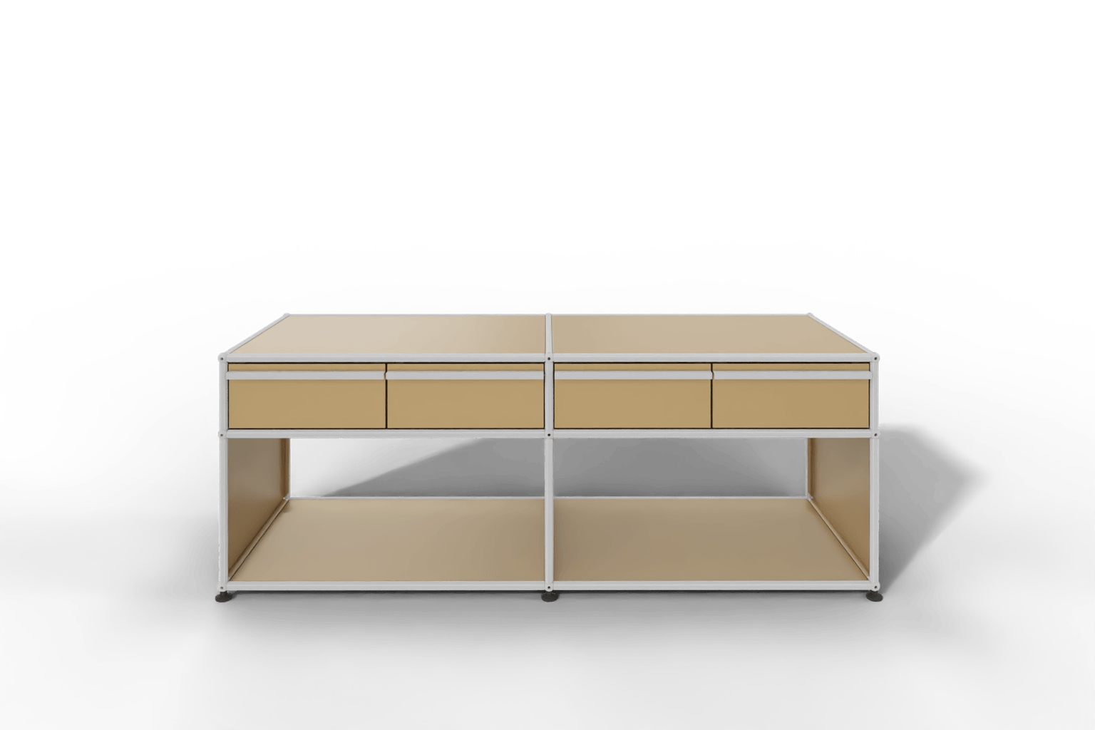 USM Haller Sideboard, mit 4 Schubladen A6 und 2 offenen Fächern. Tiefe 50 cm. Produktbild